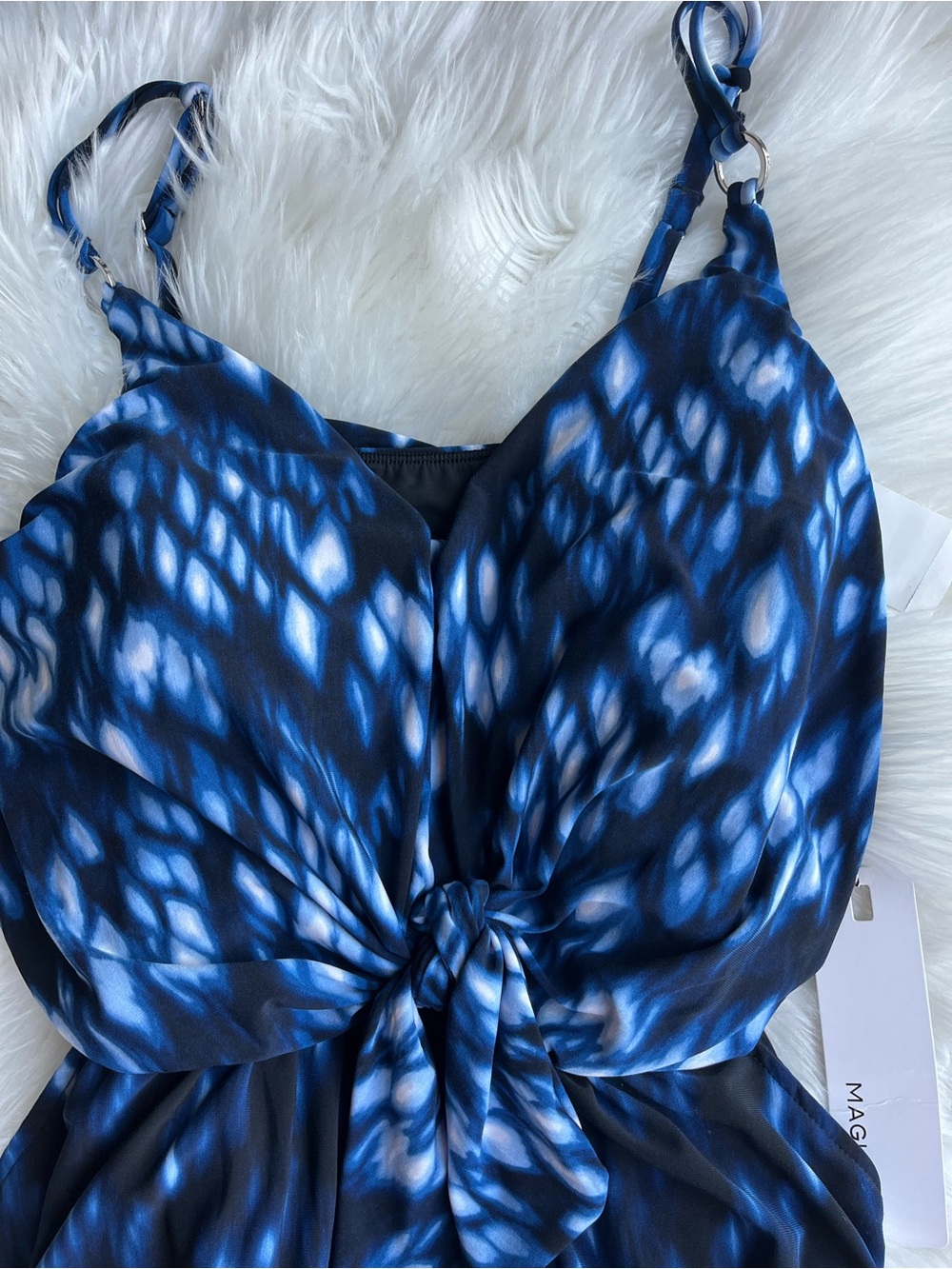 🆕 Magicsuit Indio Kami Swimdress Pockets Blue Size 12 Women’s - Picture 8 of 14